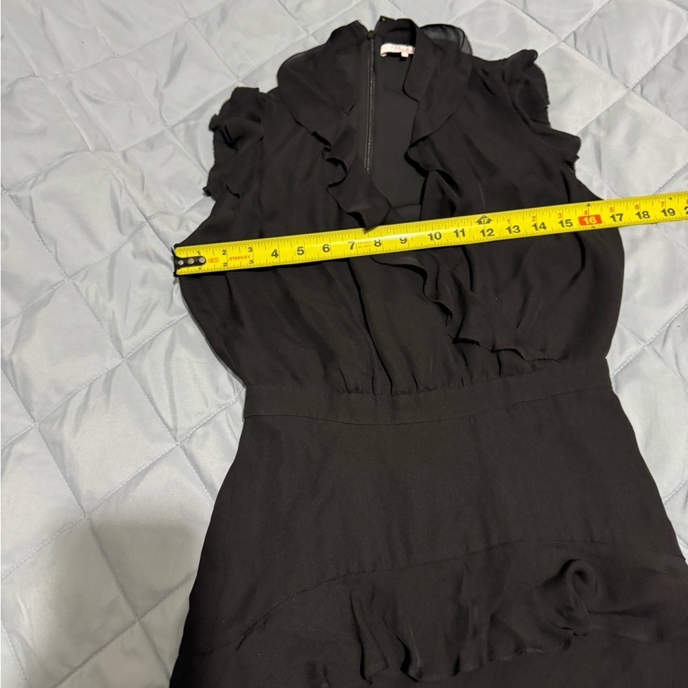 Parker Black Ruffle Mini Dress - Picture 7 of 8
